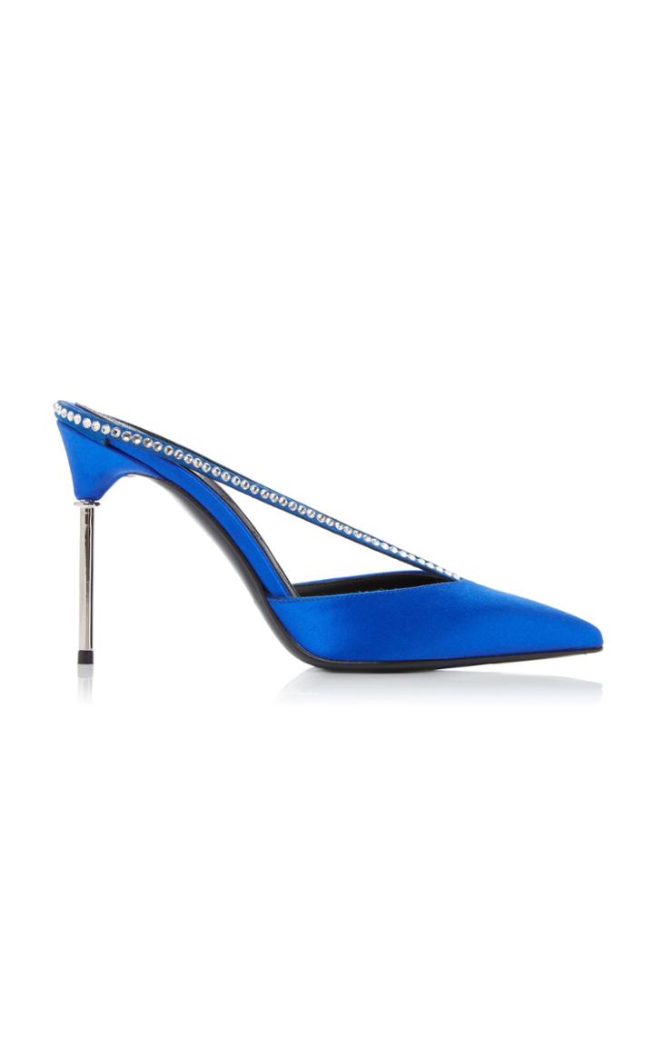 Balmain Paloma Embellished Satin Pumps