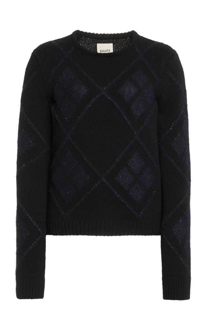 Moda Operandi Khaite Harley Jacquard Cashmere Sweater