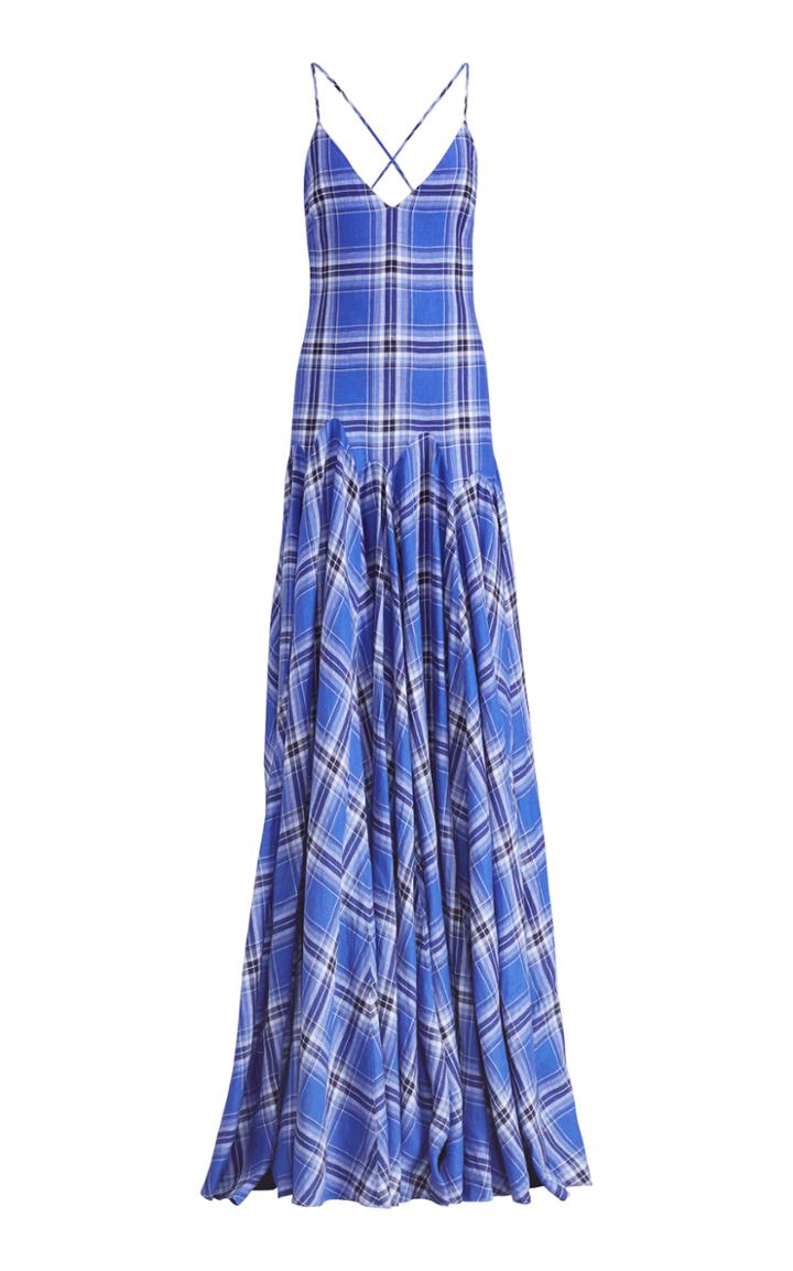 Ralph Lauren Nadeesha Check Evening Dress