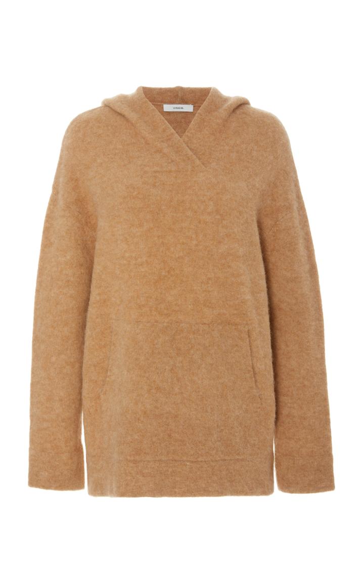 Vince Oversized Wool-blend Hooded Sweatshirt Size: Xs
