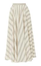 Noon By Noor Luther Silk Blend Striped Maxi Skirt