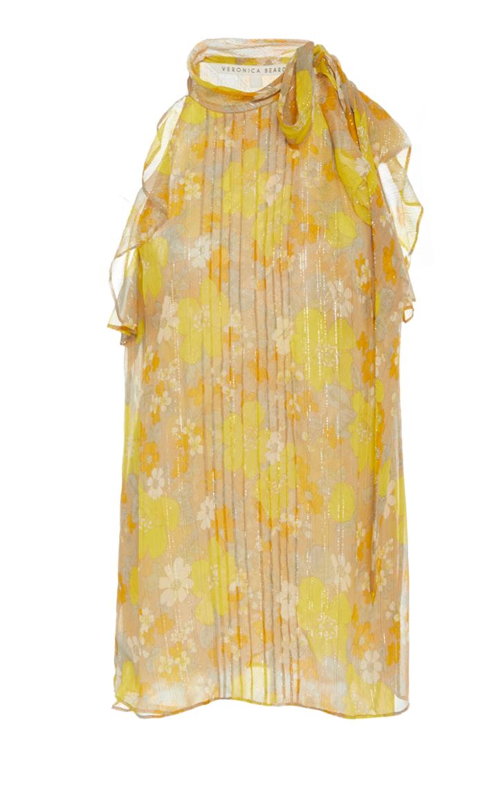 Moda Operandi Veronica Beard Dali Floral-printed Silk Top Size: 00