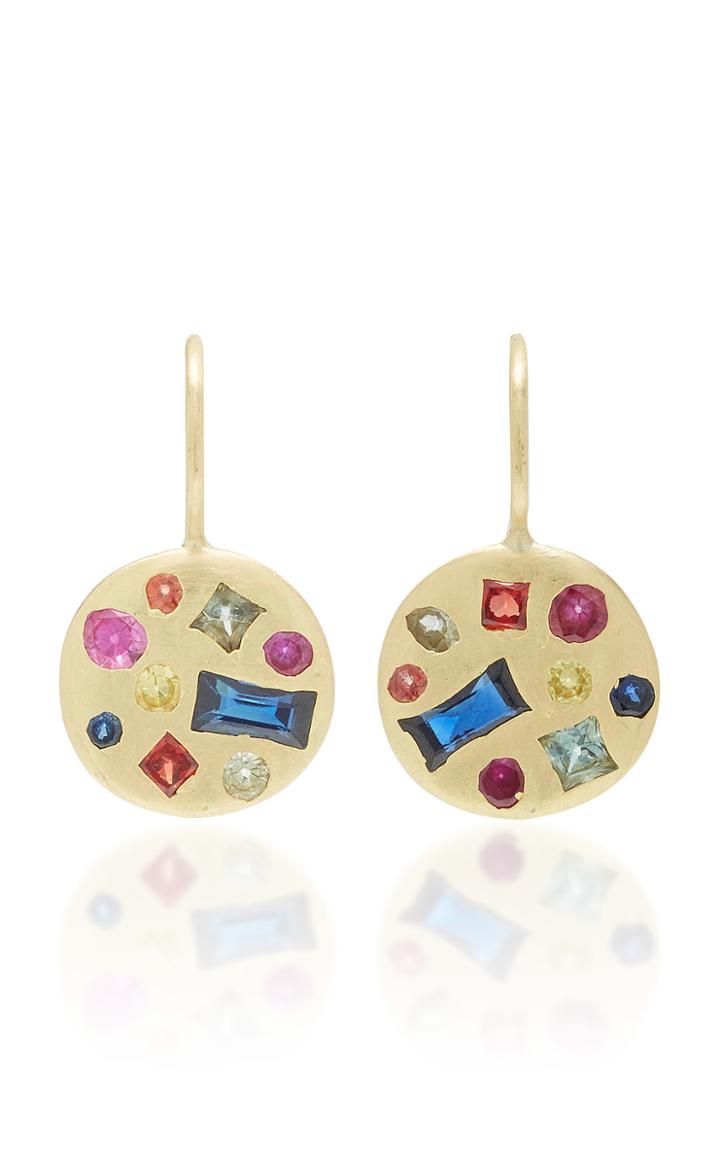 Polly Wales Disc Hook Earring