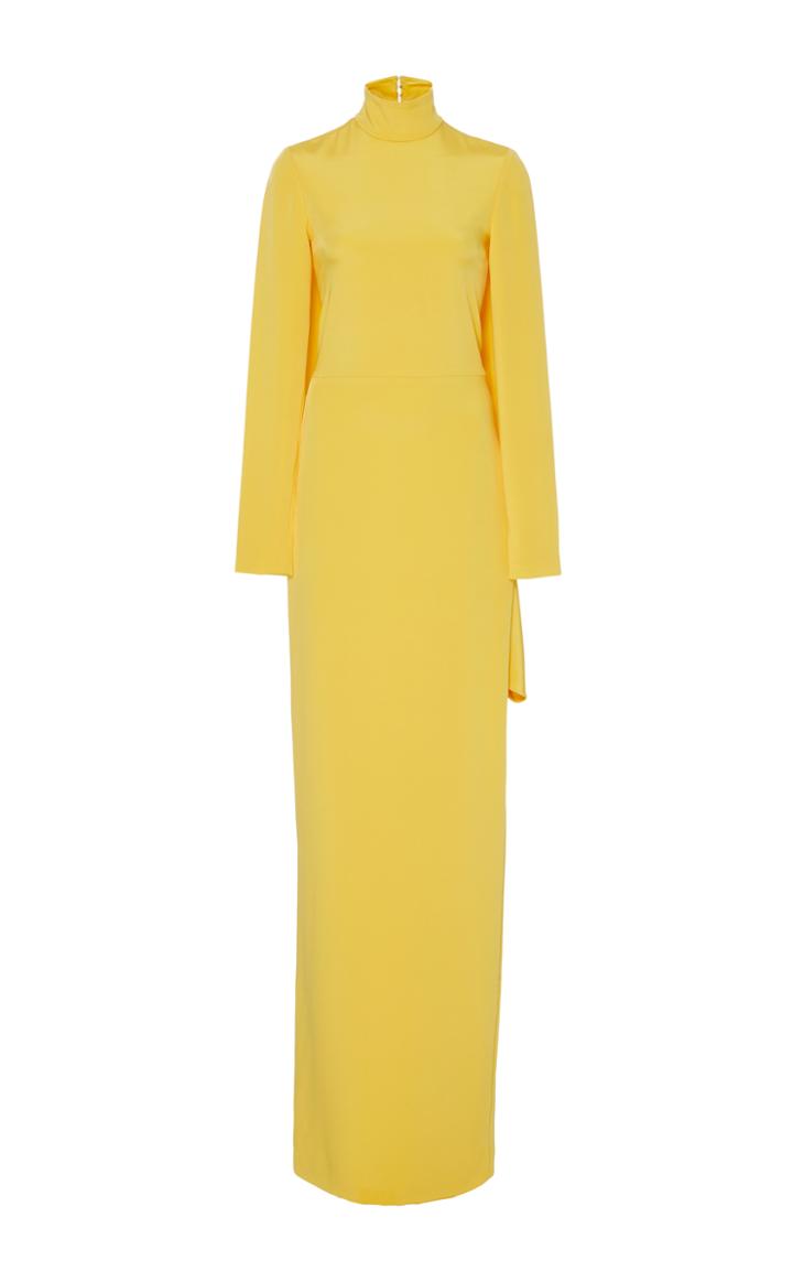 Christian Siriano Back Bias Draped Gown