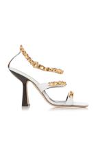 By Far Gina Embellished Leather Sandals