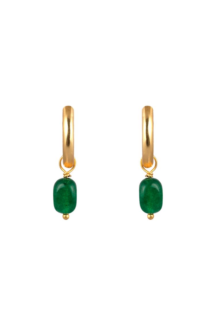 Moda Operandi Valre Gold-plated Lani Jade Earrings