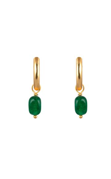 Moda Operandi Valre Gold-plated Lani Jade Earrings