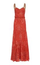 Johanna Ortiz Uncertainty Principles Printed Jacquard Maxi Dress