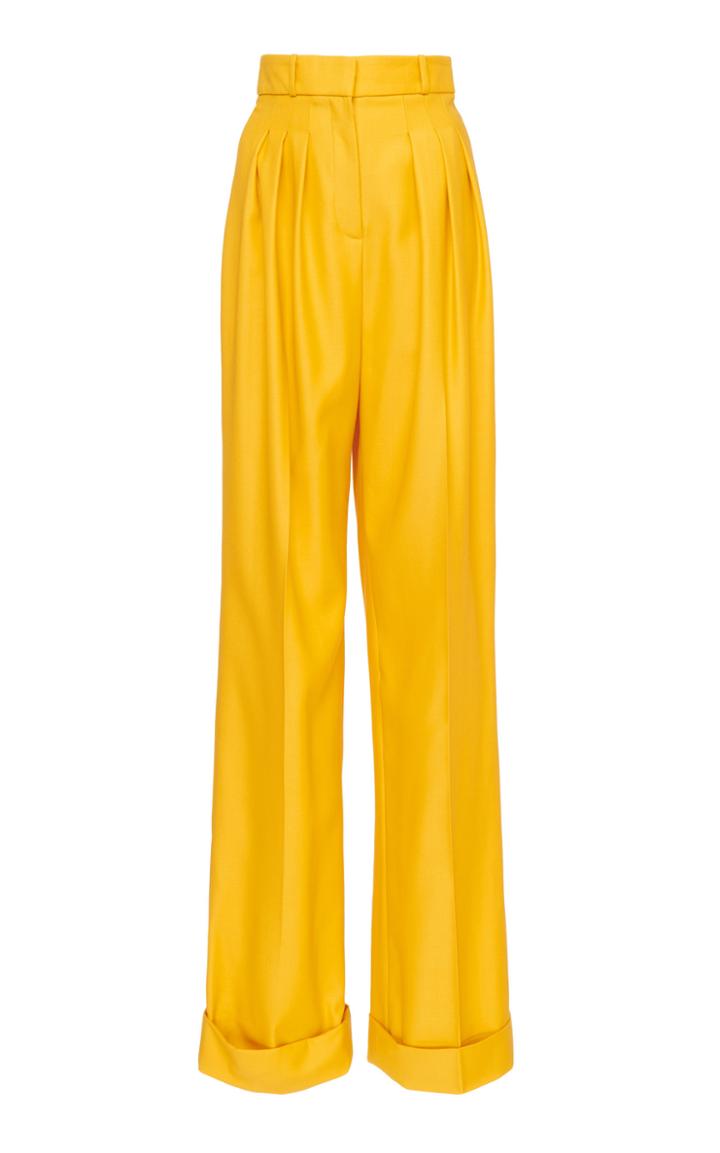 Emilia Wickstead Francis Virgin Wool Wide-leg Pant