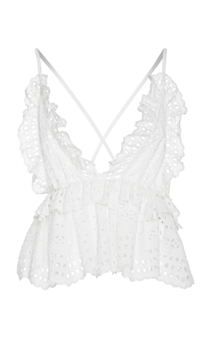 Jill Stuart Jeanne Cotton Eyelet Top