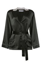 Moda Operandi Jonathan Simkhai Seline Silk Charmeuse Short Robe Jacket