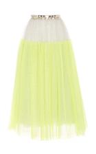 Delpozo Long Silk Tulle Skirt