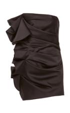 Alexandre Vauthier Strapless Ruffled Satin Mini Dress