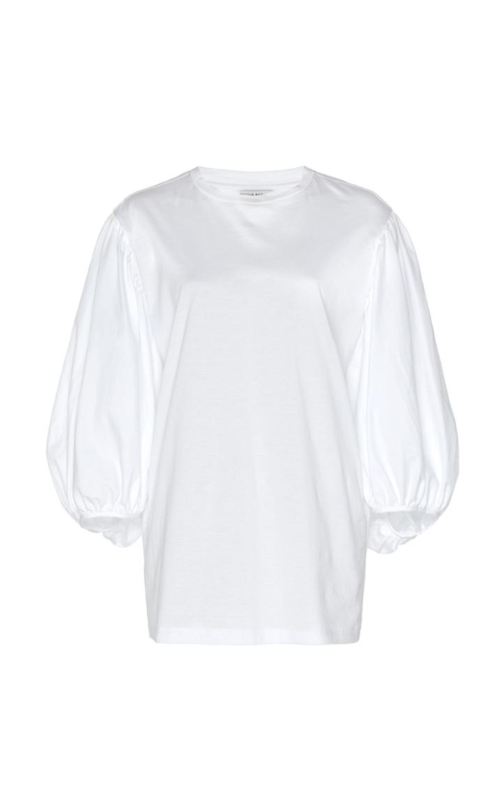 Cecilie Bahnsen Eden Bishop Sleeve Cotton-poplin Top
