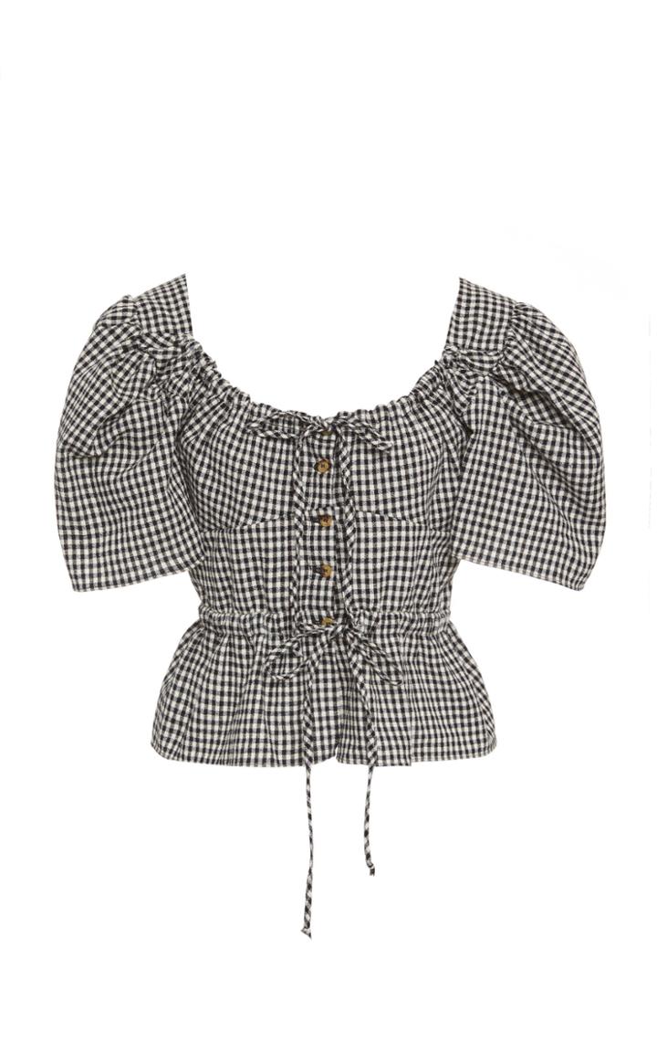 Moda Operandi Ciao Lucia Eliza Top Gingham Size: S