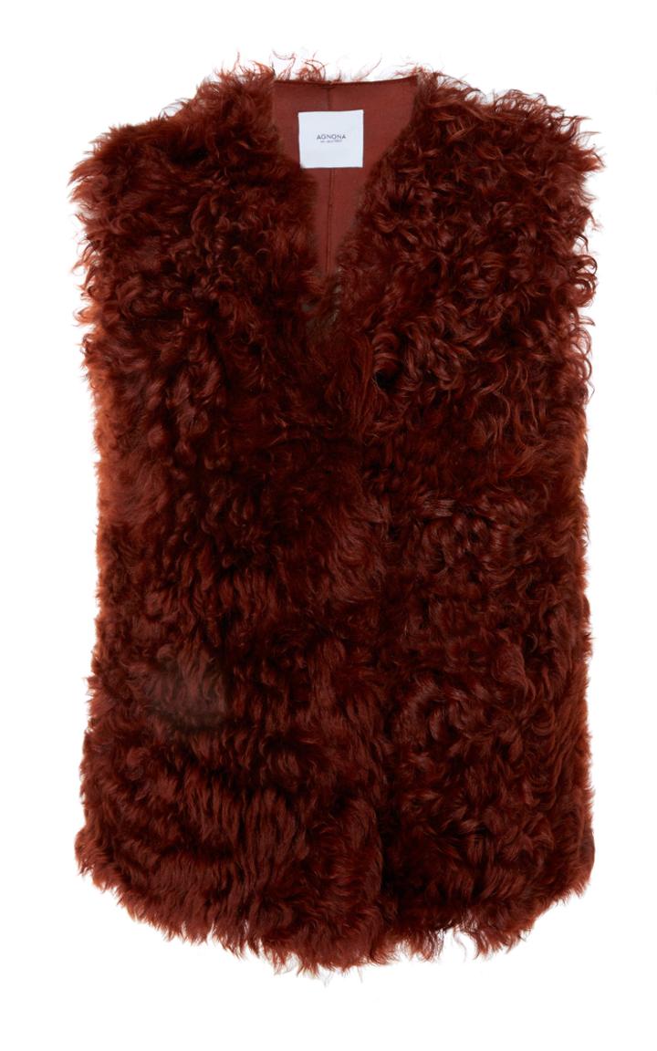 Agnona Shearling Vest