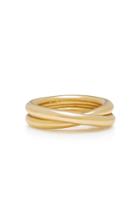 Isabel Lennse Over Gold-plated Ring Size: 6