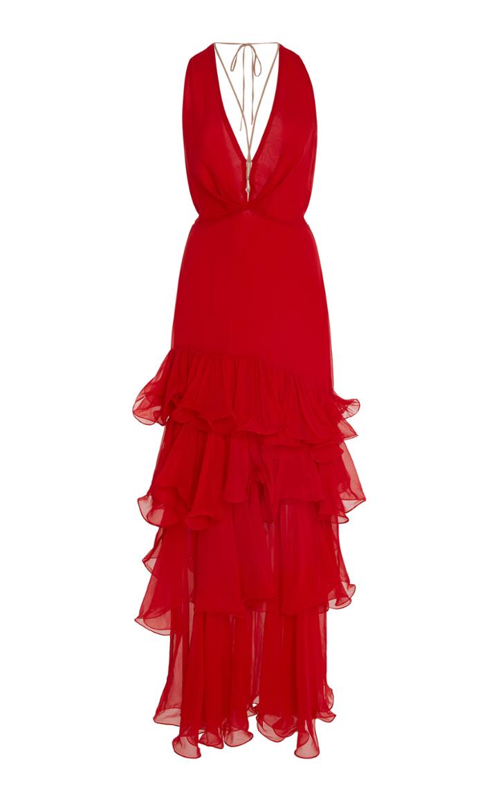 Johanna Ortiz Doa Ana Silk Chiffon Dress
