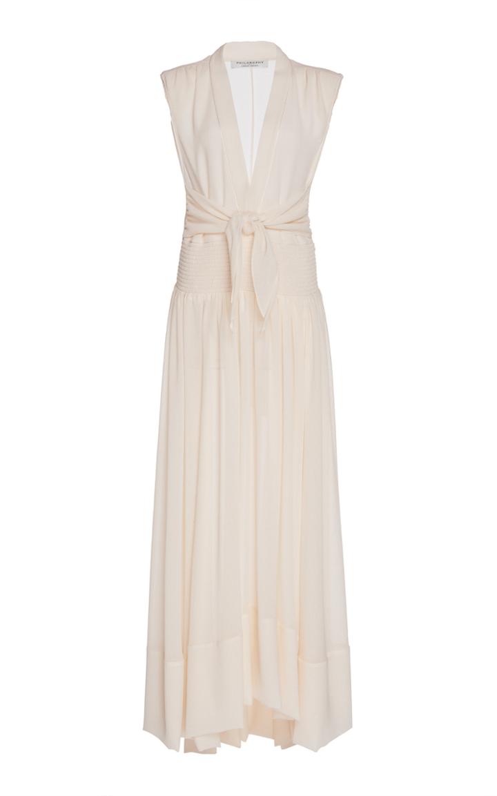 Philosophy Di Lorenzo Serafini V-neck Sleeveless Satin Dress