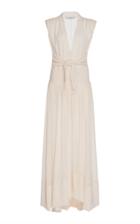 Philosophy Di Lorenzo Serafini V-neck Sleeveless Satin Dress