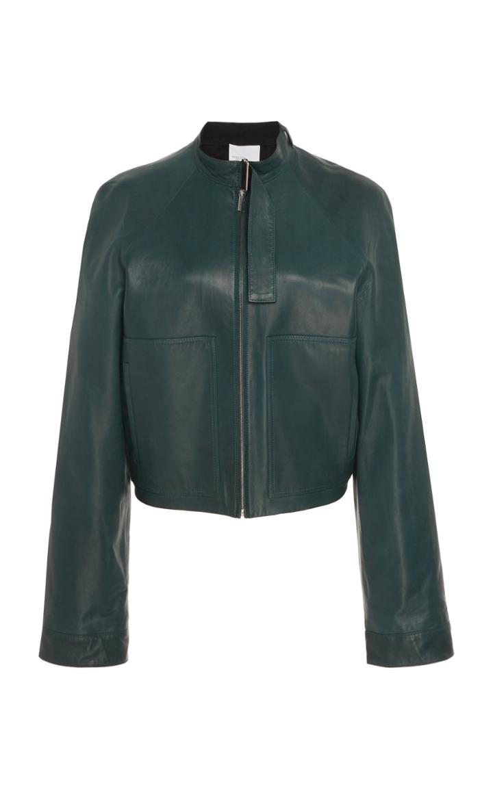 Rosetta Getty Buckled Lambskin Jacket
