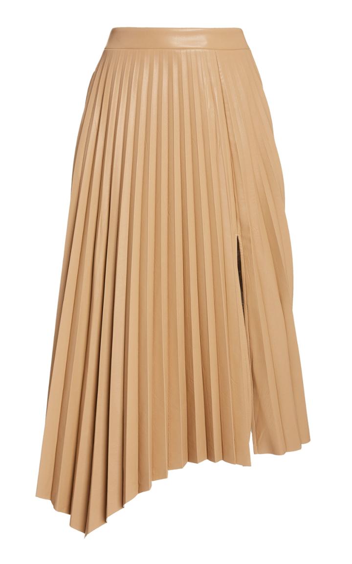 Moda Operandi Jonathan Simkhai Jayla Pleated Vegan-leather Skirt