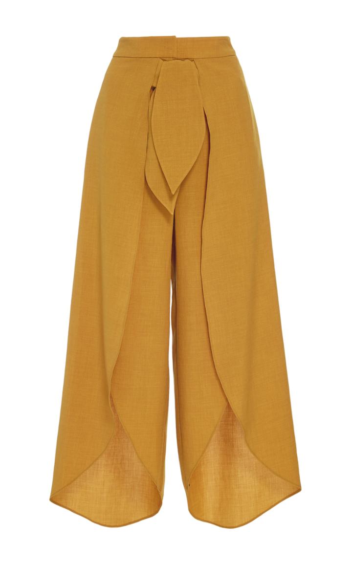 Kimhekim Voile Overlay Cropped Pants