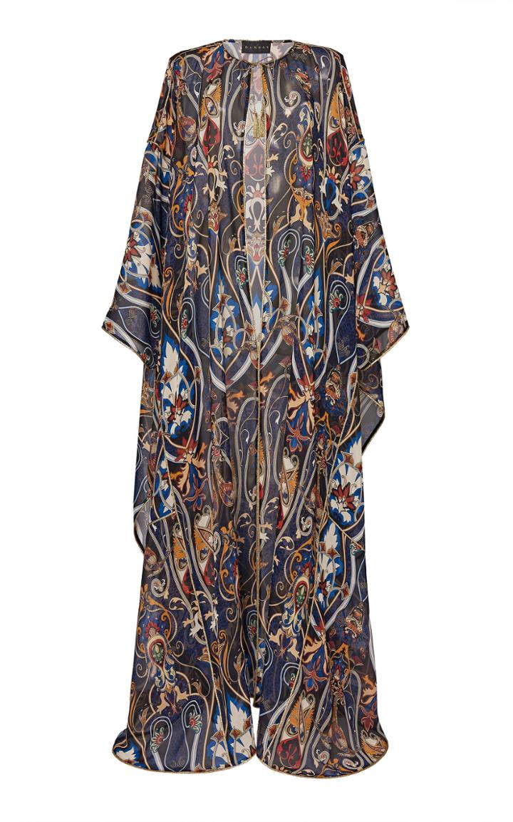 Dundas Printed Silk Caftan