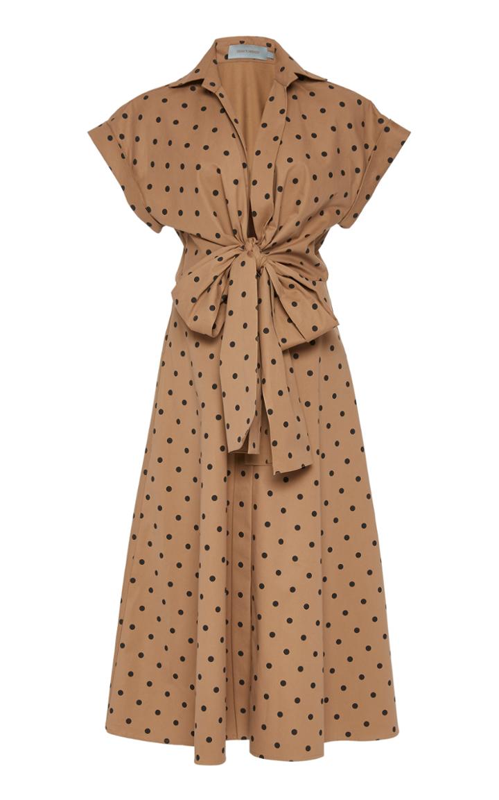 Moda Operandi Silvia Tcherassi Rigone Tie-front Polka Dot Dress