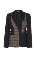 Jw Anderson Wool Patchwork Tailored Jacket