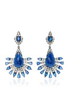 Sutra Sapphire Fan Earrings