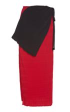 Christopher Esber Two-toned Smocked Split Skirt