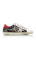 Golden Goose Superstar Distressed Sequined Leather Sneakers