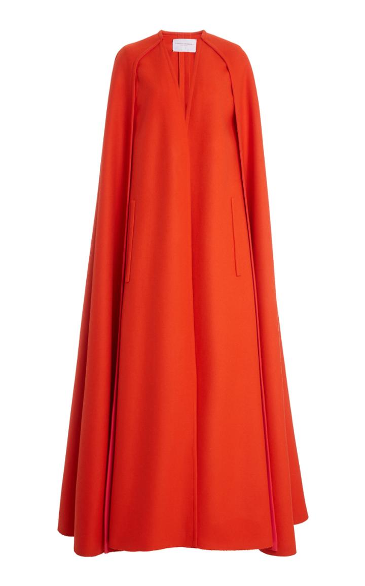 Moda Operandi Carolina Herrera Double Faced Wool Cape