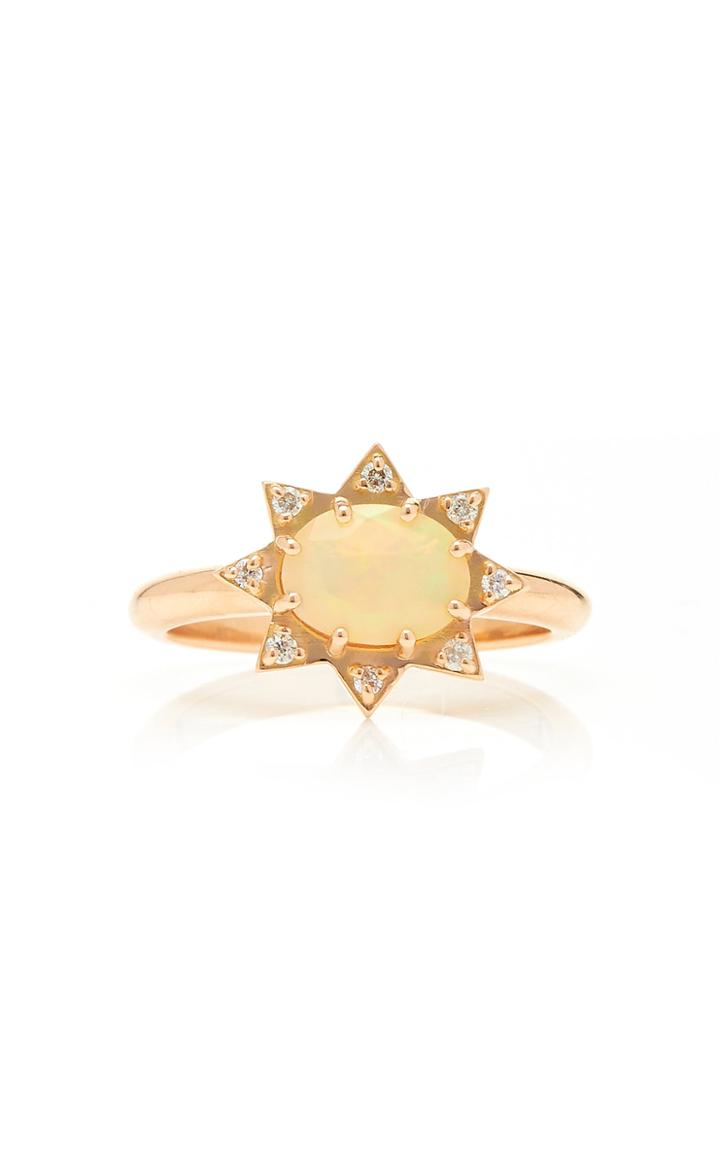 M.spalten 14k Rose Gold And Multi-stone Ring
