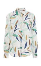Moda Operandi Gabriela Hearst Henri Leaf-print Silk Twill Shirt