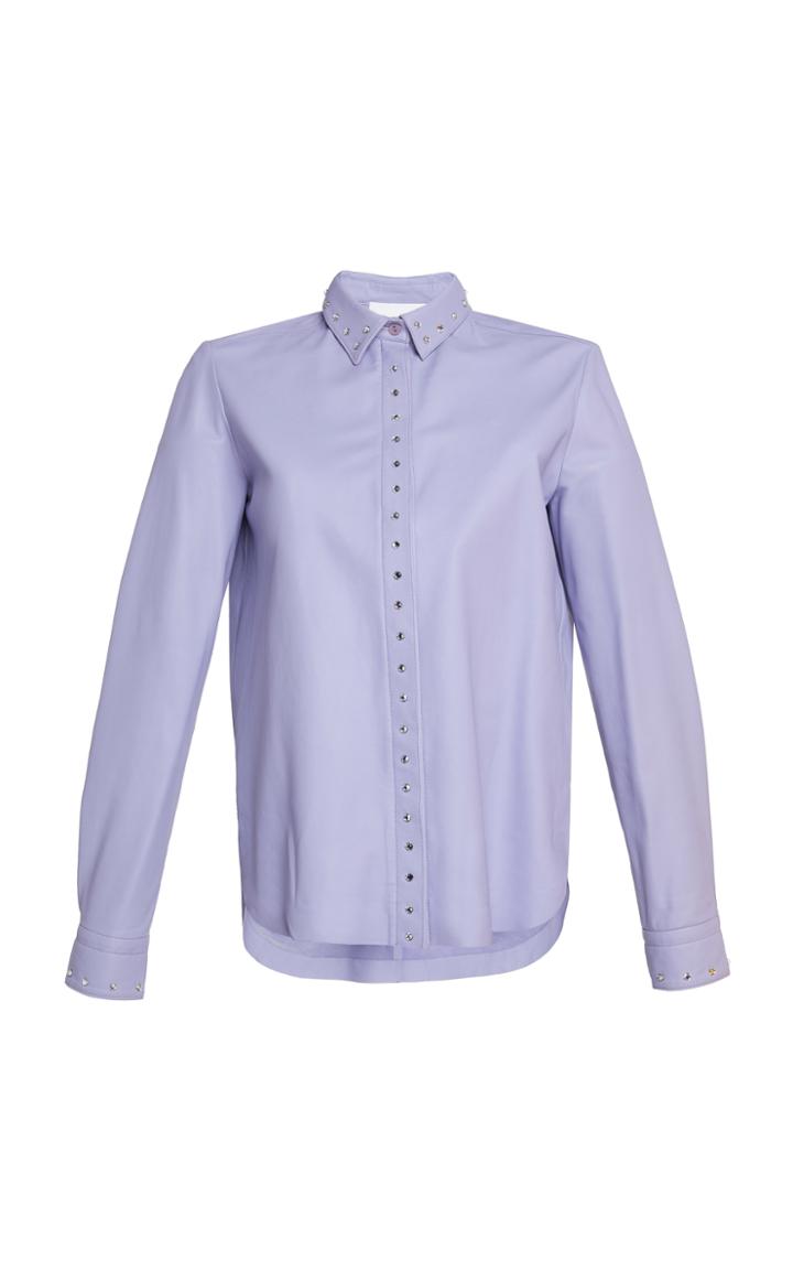Dondup Leather Button-up Shirt