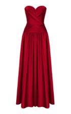 Moda Operandi Rasario Draped Silk Corset Gown Size: 40