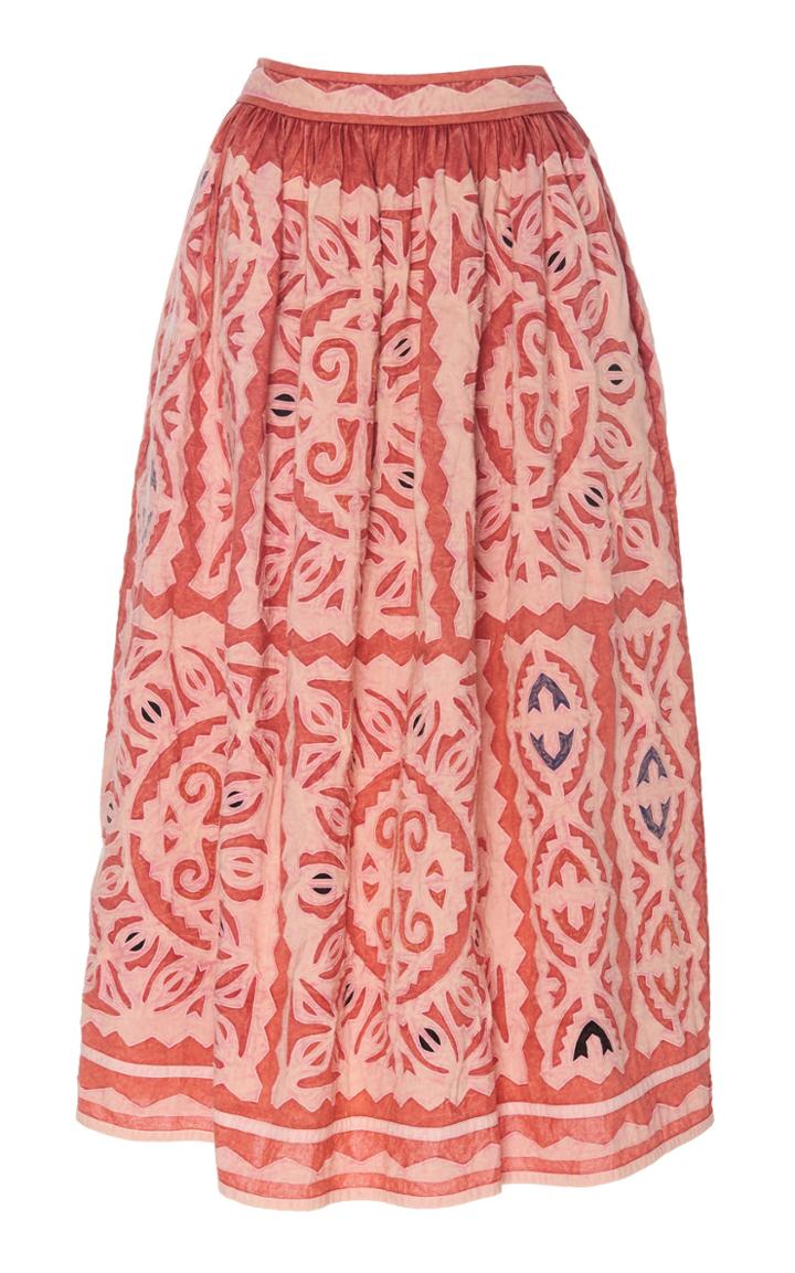 Ulla Johnson Yahiara Cotton Midi Skirt