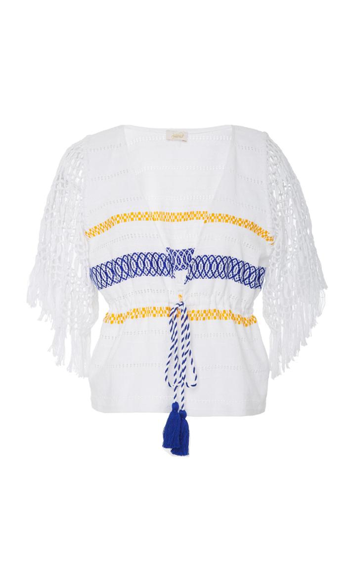 Jaline Janet Handwoven Cotton Mini Skirt