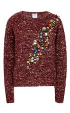 Stella Jean Wool, Alpaca, And Silk Jeweled Sweater