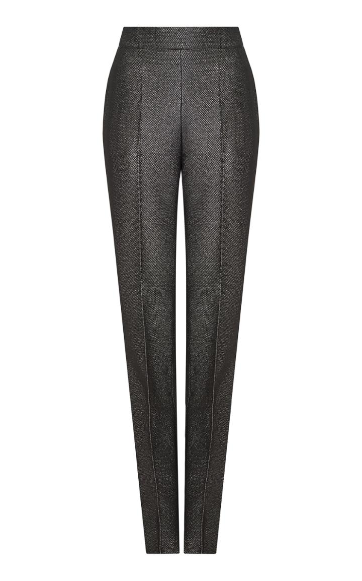 Moda Operandi Safiyaa Goldie Metallic Jacquard Straight-leg Trousers