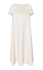 The Row Mattei Embellished Wool And Silk-blend Dress