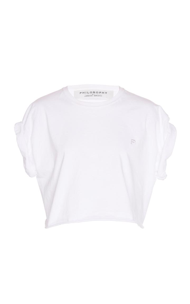 Philosophy Di Lorenzo Serafini Short Sleeved Cotton Top