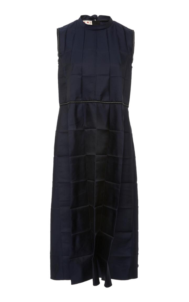 Marni Poly Silk Mikado Sleeveless Dress