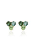 Eden Presley 4mm Round Tri Stud Earrings