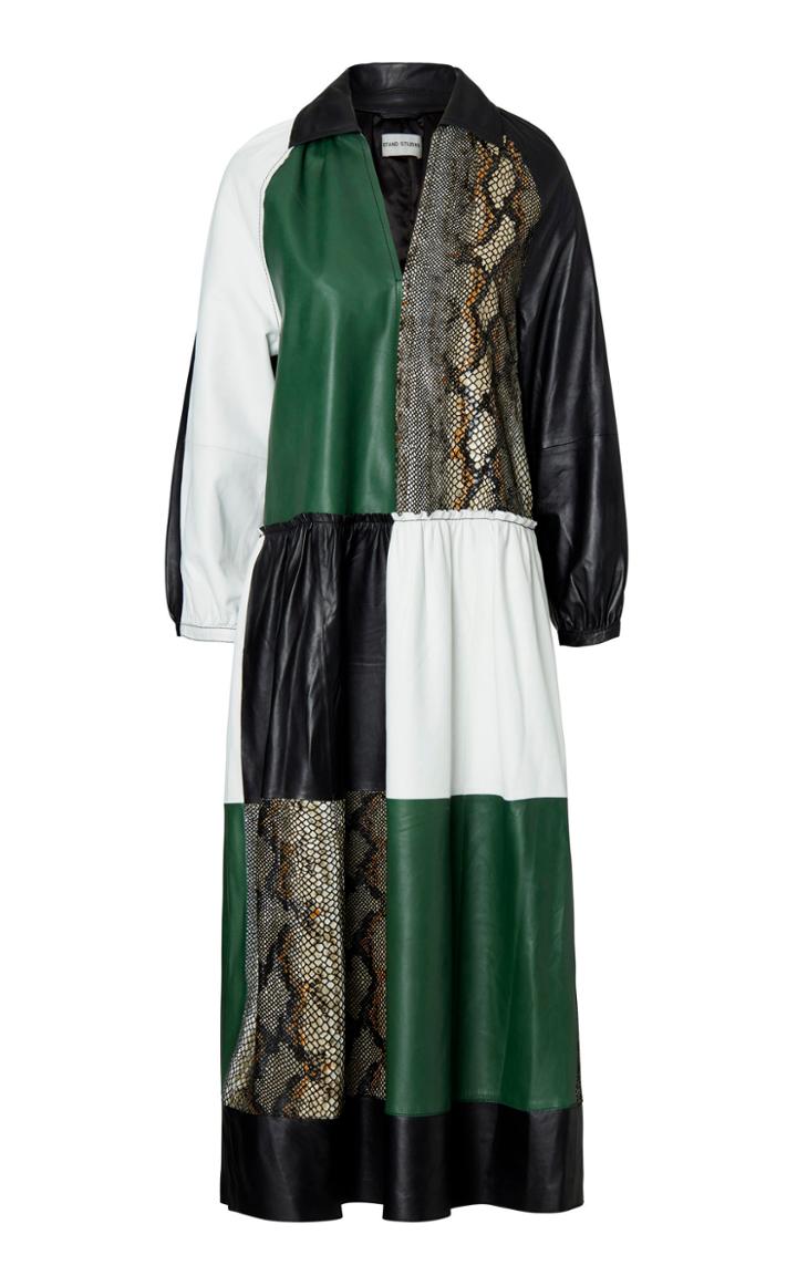 Stand Studio Gilda Lamb Leather Dress