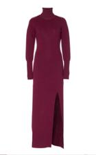 Amur Orson High-slit Midi Sweater Dress