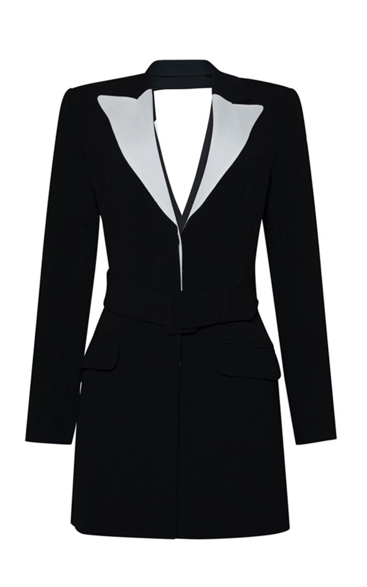Moda Operandi Jonathan Simkhai Liv Cutout Crepe Mini Blazer Dress