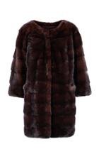 Lysa Lash Furs Mimi Collarless Mink Coat